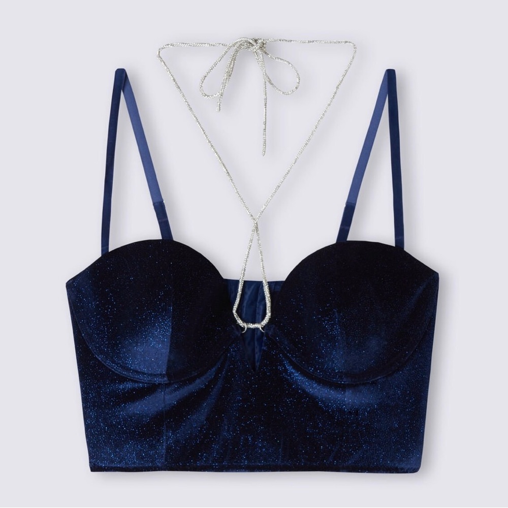 NWT Intimissimi Sparkly Bandeau bustier, 34B
